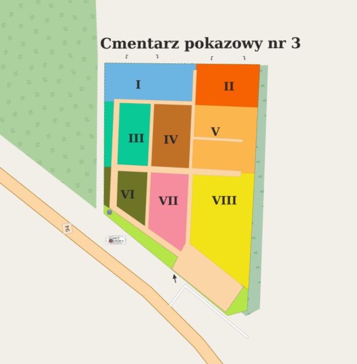 Obraz przedstawiający Cmentarz parafialny w Borównie